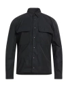Brian Dales Man Shirt Black Size 44 Polyester In Black