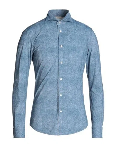 Brian Dales Man Shirt Blue Size 15 ¾ Polyamide, Elastane