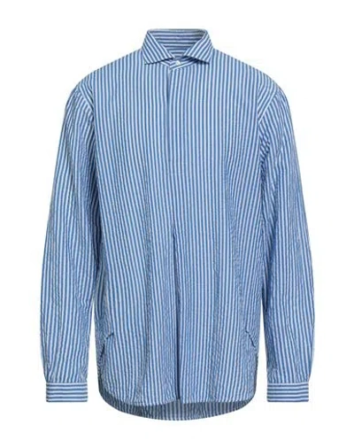 Brian Dales Man Shirt Blue Size 16 ½ Cotton, Linen