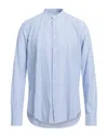 Brian Dales Man Shirt Blue Size 16 ½ Cotton, Linen In Blue