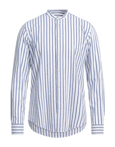 Brian Dales Man Shirt Blue Size 17 Cotton In Multi