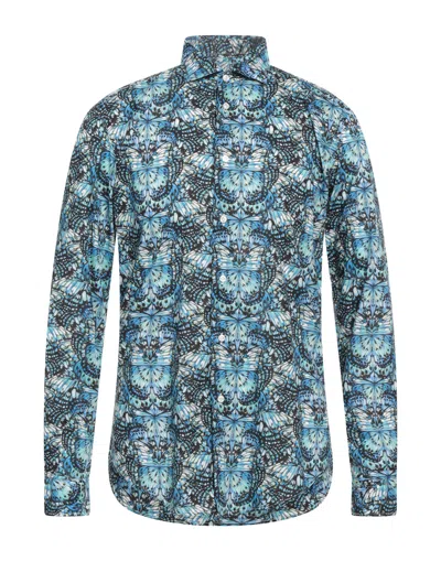 Brian Dales Man Shirt Blue Size 15 Cotton