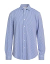 Brian Dales Man Shirt Blue Size 17 Polyamide, Elastane