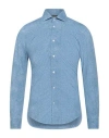 Brian Dales Man Shirt Blue Size 17 ½ Polyamide, Elastane