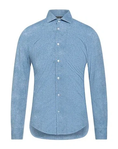 Brian Dales Man Shirt Blue Size 17 ½ Polyamide, Elastane