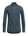 Brian Dales Man Shirt Blue Size 17 ½ Polyamide, Elastane In Gray