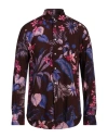 Brian Dales Man Shirt Chocolate Brown Size 17 Viscose In Brown