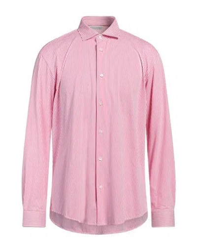 BRIAN DALES BRIAN DALES MAN SHIRT FUCHSIA SIZE 17 POLYAMIDE, ELASTANE
