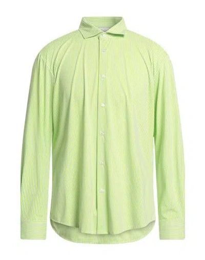Brian Dales Man Shirt Green Size 17 ½ Polyamide, Elastane