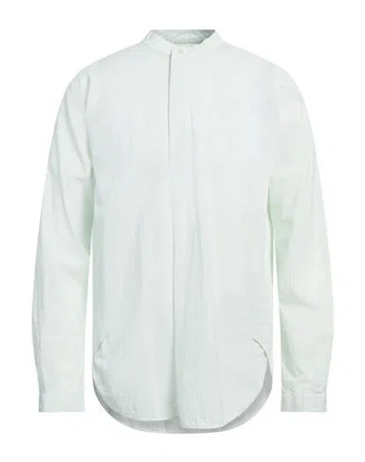 Brian Dales Man Shirt Light Green Size 17 Cotton, Linen