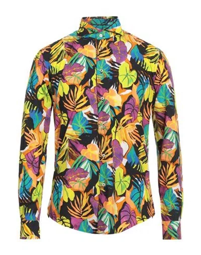Brian Dales Man Shirt Lime Green Size 17 Cotton