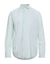 Brian Dales Man Shirt Lime Green Size 16 Cotton, Linen In Green
