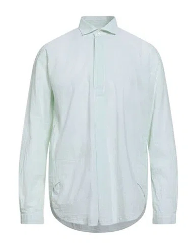 Brian Dales Man Shirt Lime Green Size 16 Cotton, Linen
