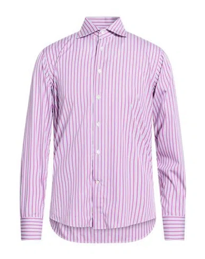 Brian Dales Man Shirt Mauve Size 15 ¾ Cotton In Purple