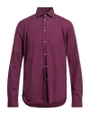 Brian Dales Man Shirt Mauve Size 17 Cotton In Purple