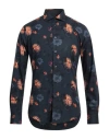 Brian Dales Man Shirt Midnight Blue Size 16 Cotton In Blue