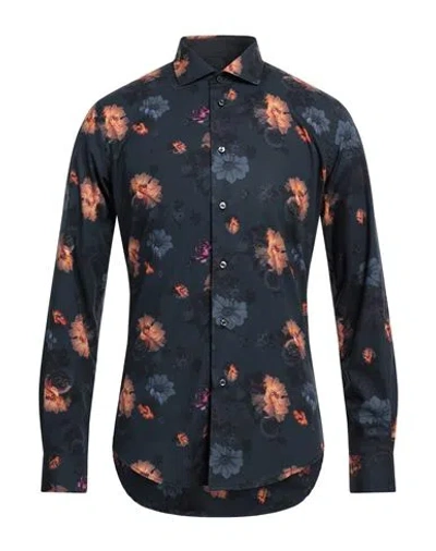 Brian Dales Man Shirt Midnight Blue Size 16 Cotton