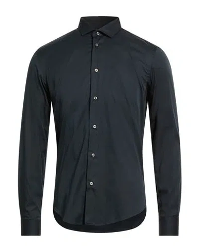 Brian Dales Man Shirt Midnight Blue Size 15 ½ Cotton, Polyamide, Elastane
