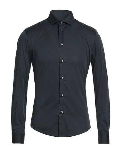 Brian Dales Man Shirt Midnight Blue Size 15 ½ Cotton, Polyamide, Elastane