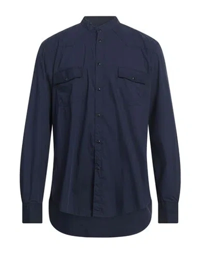 Brian Dales Man Shirt Midnight Blue Size 17 Cotton