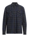Brian Dales Man Shirt Navy Blue Size 16 Cotton In Navy Blue