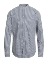 Brian Dales Man Shirt Navy Size 16 ½ Cotton, Polyamide, Elastane In Navy Blue