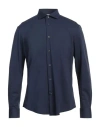 Brian Dales Man Shirt Navy Size 16 Polyamide, Elastane