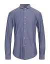 Brian Dales Man Shirt Navy Blue Size 15 Cotton In Navy Blue