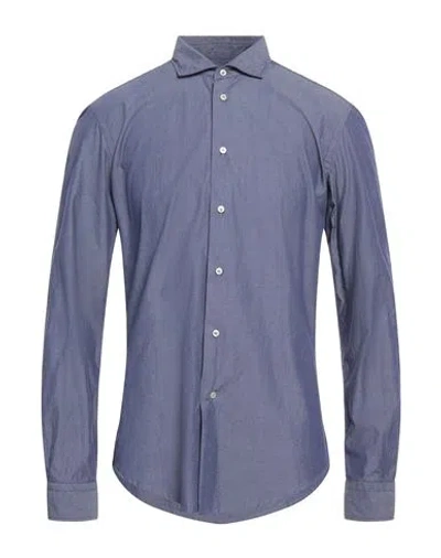 Brian Dales Man Shirt Navy Blue Size 15 Cotton