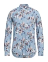 Brian Dales Man Shirt Pastel Blue Size 17 Cotton