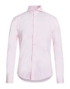 Brian Dales Man Shirt Pink Size 15 Cotton, Polyamide, Elastane