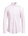 Brian Dales Man Shirt Pink Size 16 Polyamide, Elastane In Pink