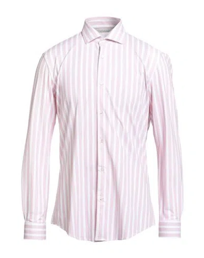 Brian Dales Man Shirt Pink Size 16 Polyamide, Elastane