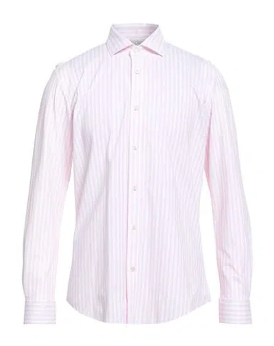 Brian Dales Man Shirt Pink Size 16 Polyamide, Elastane