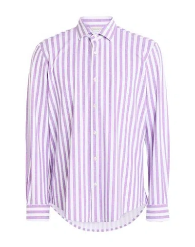 Brian Dales Man Shirt Purple Size 16 ½ Nylon, Elastane