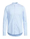 Brian Dales Man Shirt Sky Blue Size 15 ¾ Cotton, Polyamide, Elastane