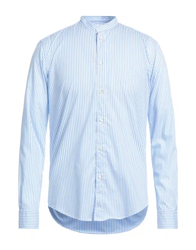 Brian Dales Man Shirt Sky Blue Size 15 ¾ Cotton, Polyamide, Elastane