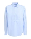 Brian Dales Man Shirt Sky Blue Size 17 ½ Cotton In Blue