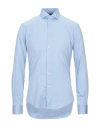 Brian Dales Man Shirt Sky Blue Size 14 ½ Cotton, Polyamide, Elastane
