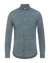 Brian Dales Man Shirt Slate Blue Size 15 ¾ Polyamide, Elastane In Gray