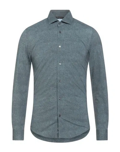 Brian Dales Man Shirt Slate Blue Size 15 ¾ Polyamide, Elastane In Gray