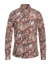 Brian Dales Man Shirt Rust Size 16 Cotton In Brown