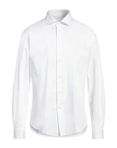 Brian Dales Man Shirt White Size 15 Cotton, Polyamide, Elastane