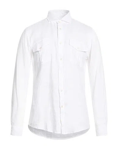 Brian Dales Man Shirt White Size 15 ¾ Linen