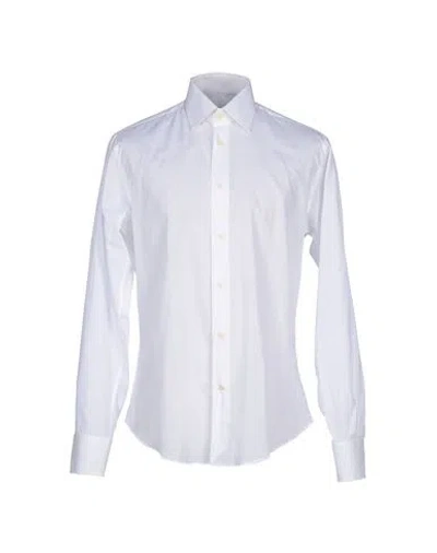 Brian Dales Man Shirt White Size 17 Cotton