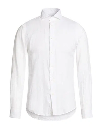 Brian Dales Man Shirt White Size 16 Linen