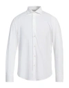 Brian Dales Man Shirt White Size 16 Polyamide, Elastane In White