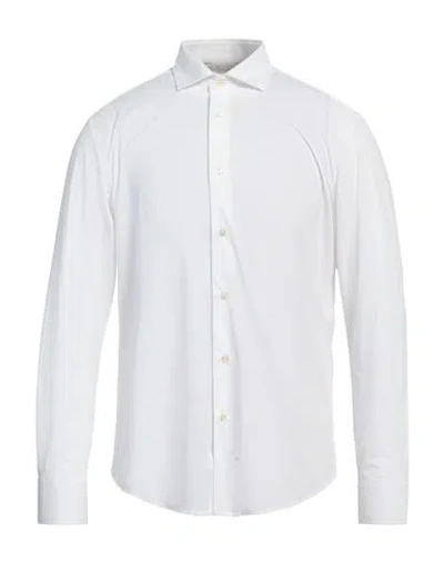 Brian Dales Man Shirt White Size 16 Polyamide, Elastane