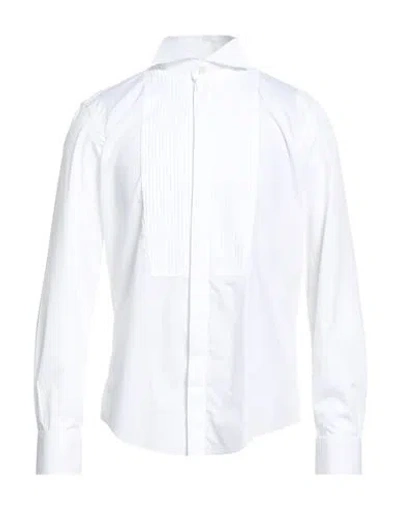 Brian Dales Man Shirt White Size 17 ½ Cotton