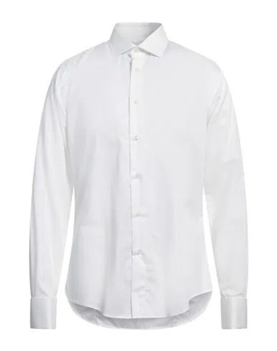Brian Dales Man Shirt White Size 17 Cotton